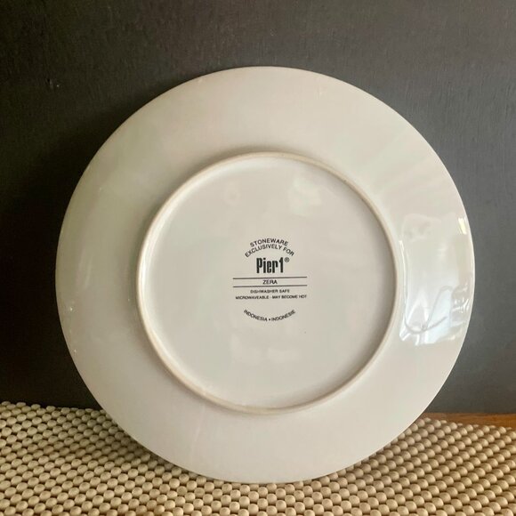 Pier 1 Imports “Zera” 8” Stoneware Plate – Olive Green African Women Design - Picture 6 of 6